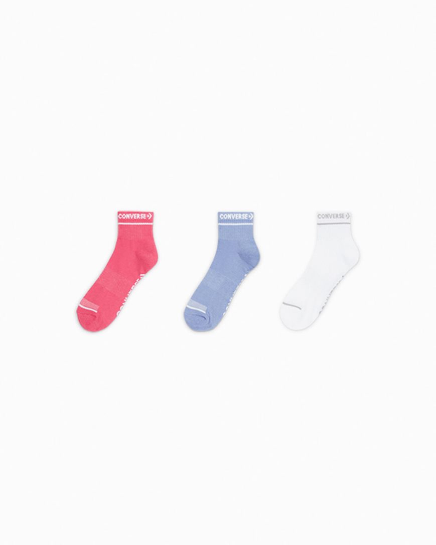 Women\'s Converse 3-Pack Made For Chucks High-Cut Ankle Socks Multicolor | AU 4C18EN